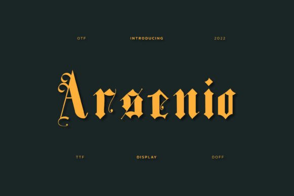 Arsenio: A Premium Blackletter Font for Digital Design