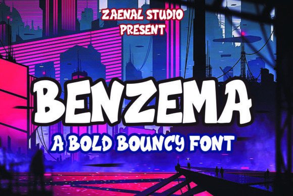Benzema Font: Bold Graffiti Style for Modern Editorial Design