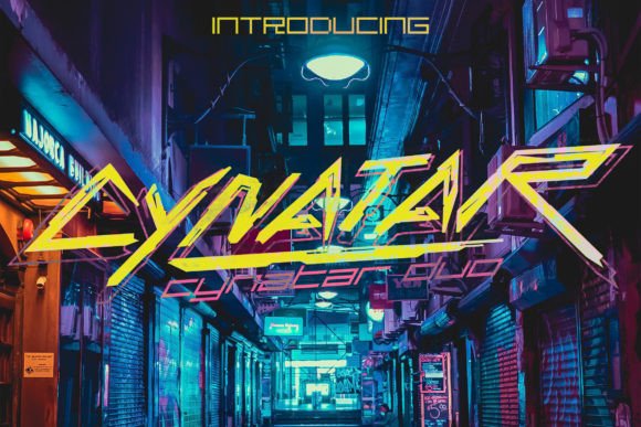 Cynatar Font: Bold Display Type for Makers