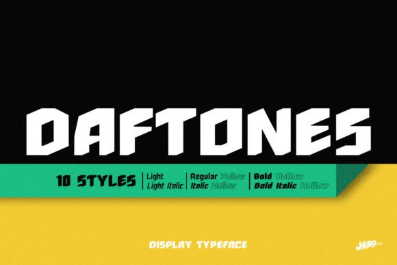 Daftones Typeface for Bold Brand Identity