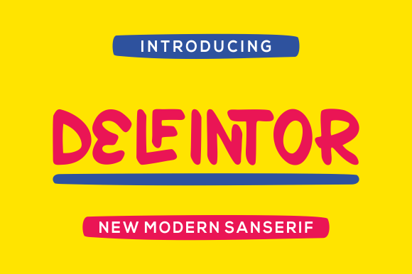 Delfintor: Bold Sans Serif Fonts for Makers