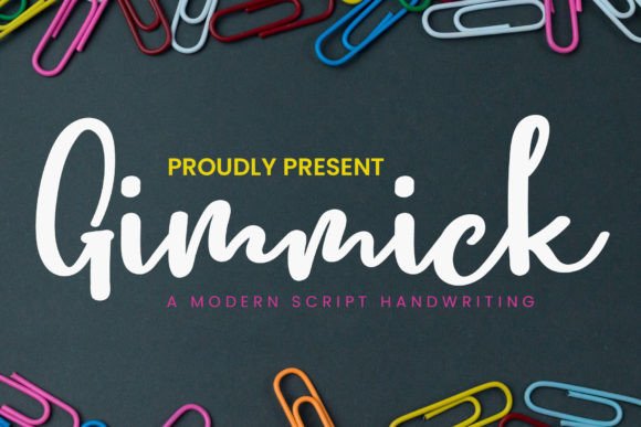 Gimmick: A Playful Handwritten Font for Branding