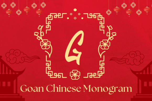 Goan Chinese Monogram Typeface for Editorial Design