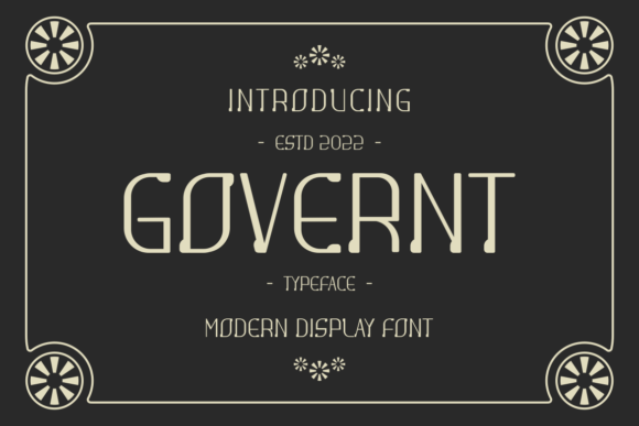 Goverent Font: A Bold Slab Serif for Branding