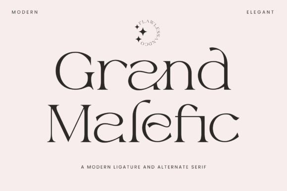 Grand Malefic: The Elegant Serif Typeface for Modern Branding