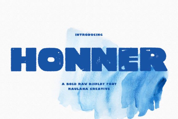 Honner: A Distressed Sans Serif Display Font for Editorial Design