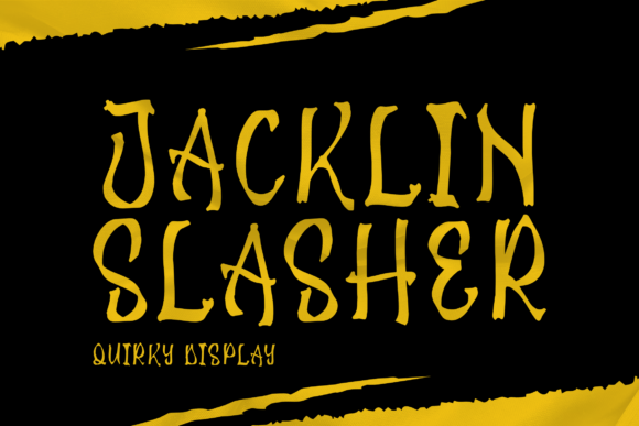 Jacklin Slasher: A Quirky Typeface for Bold Branding