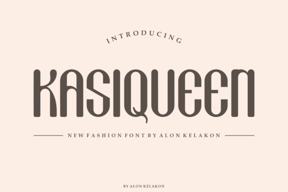 Kasiqueen: A Modern Display Font for Editorial Design