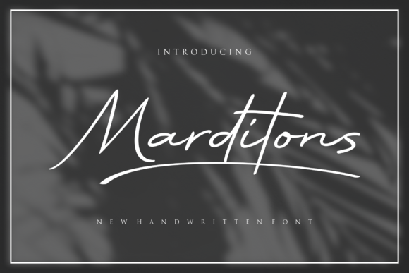 Marditons: The Script Font for Elegant Branding