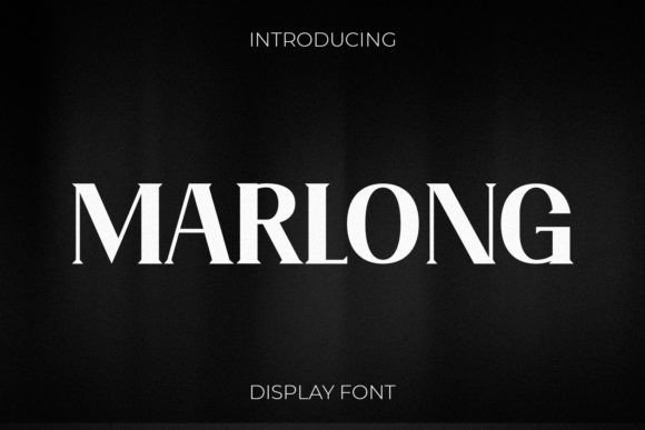 Marlong: A Modern Serif Font for Editorial Design