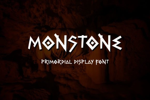 Monstone Font for Handmade Product Branding