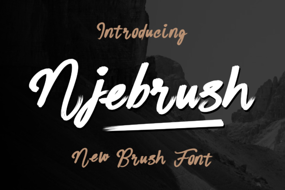 Njebrush Font for Bold Small Business Branding