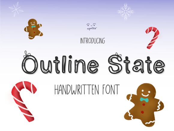 Outline State Typeface for Editorial Design