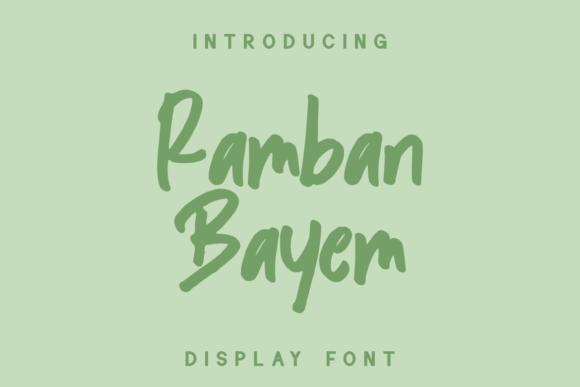 Ramban Bayem: A Joyful Handwritten Font for Makers