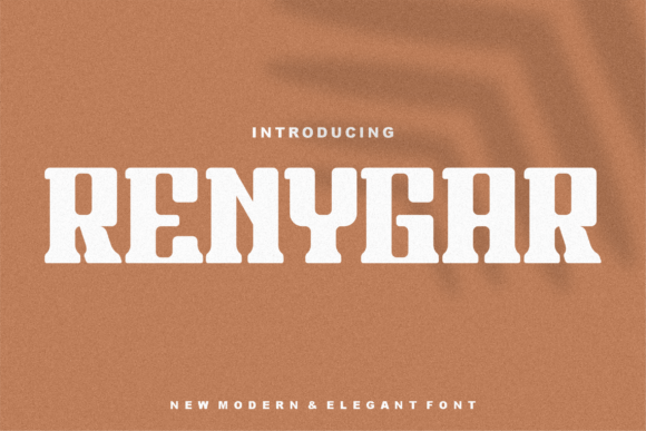 Renygar: A Modern Display Font for Editorial Design