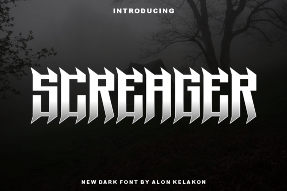 Screager: A Bold Display Font for Modern Branding