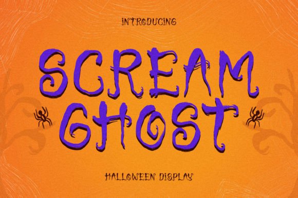 Scream Ghost Typeface for Editorial Design