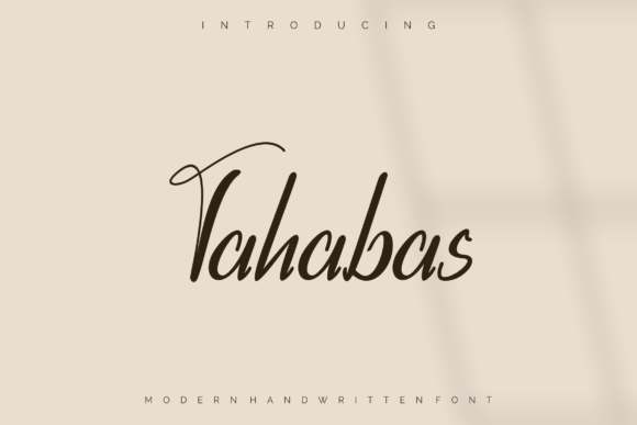 Tahabas Font: A Thin Script for Editorial Design