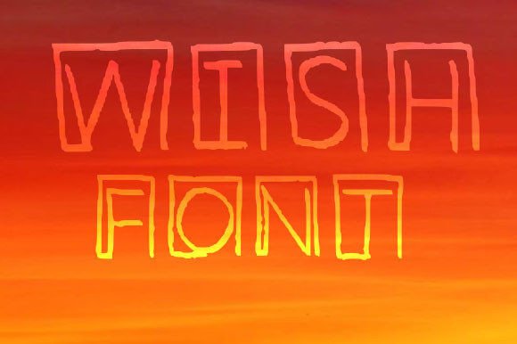 Wish Font: Bold Geometric Typography for Web Design