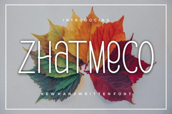 Zhatmeco: A Slim Script Font for Modern Branding